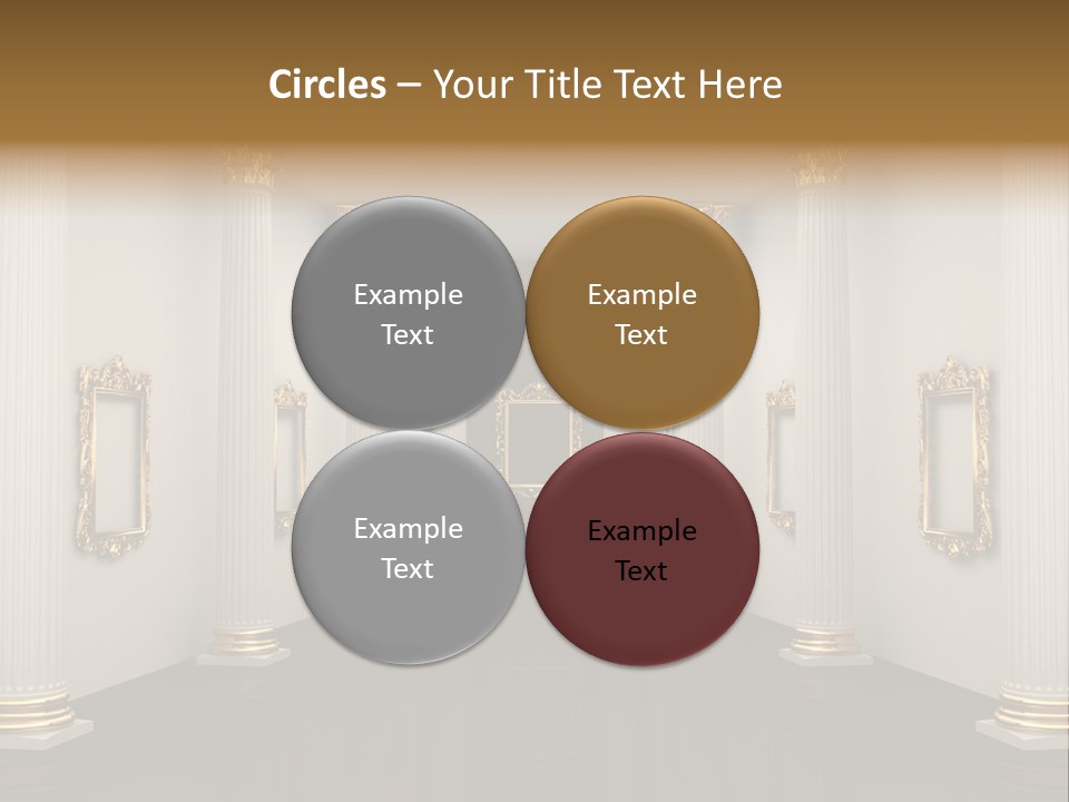 Gold Classical Photograph PowerPoint Template