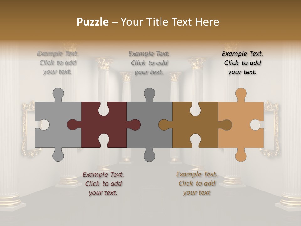 Gold Classical Photograph PowerPoint Template