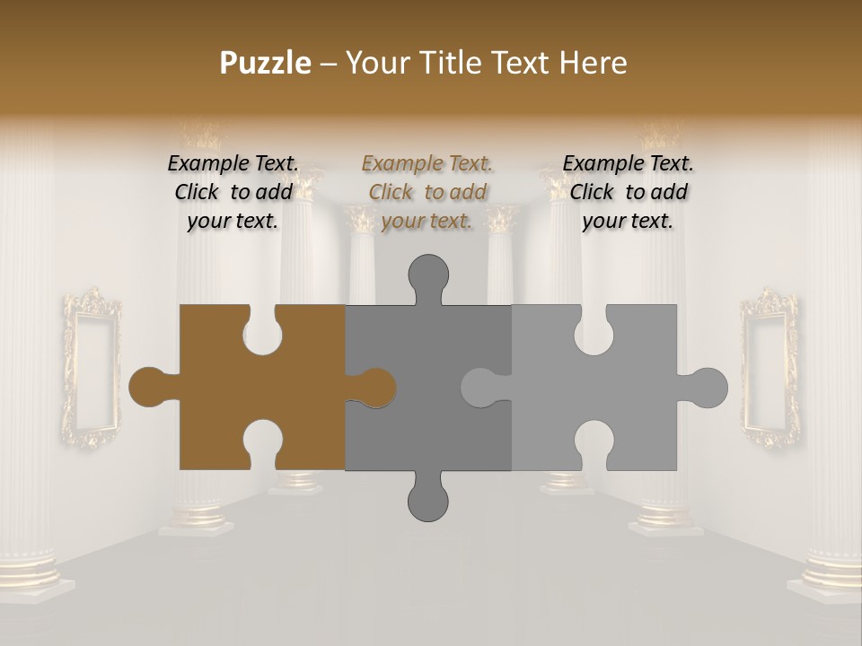 Gold Classical Photograph PowerPoint Template