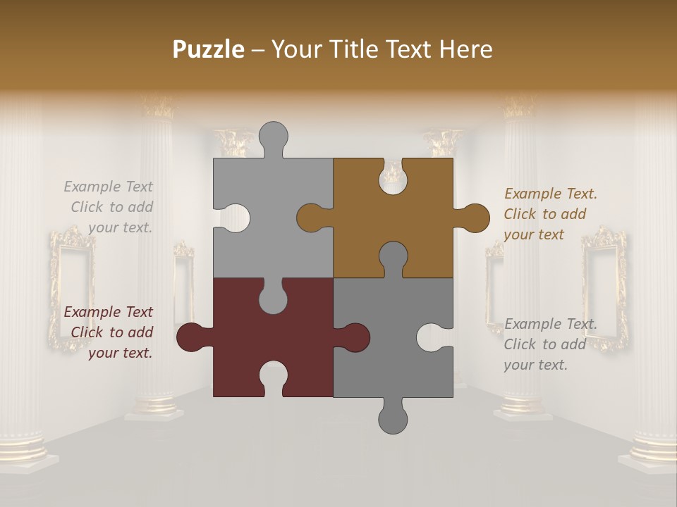 Gold Classical Photograph PowerPoint Template