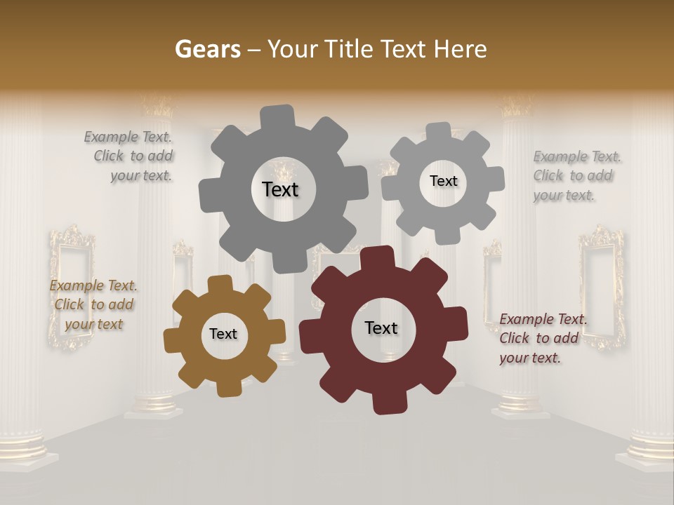 Gold Classical Photograph PowerPoint Template