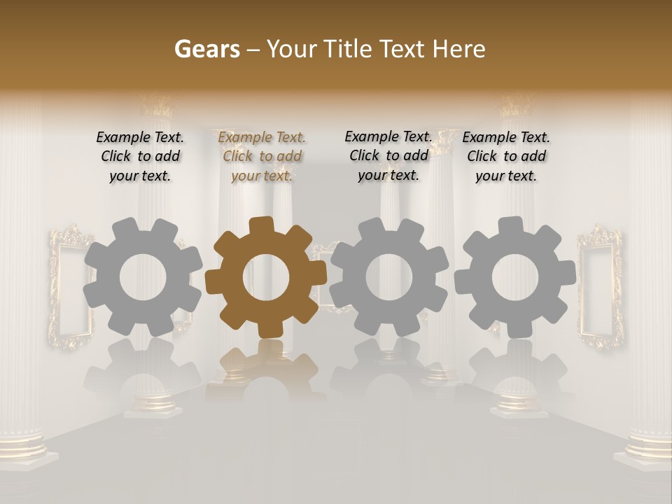 Gold Classical Photograph PowerPoint Template