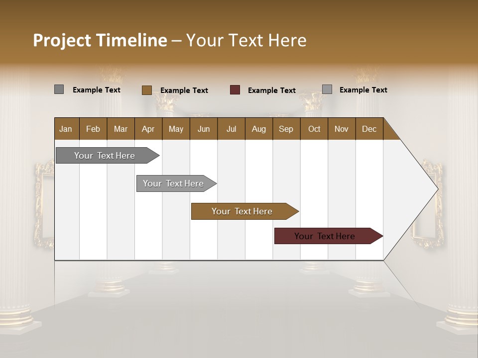 Gold Classical Photograph PowerPoint Template