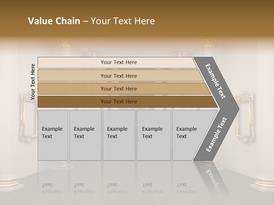Gold Classical Photograph PowerPoint Template