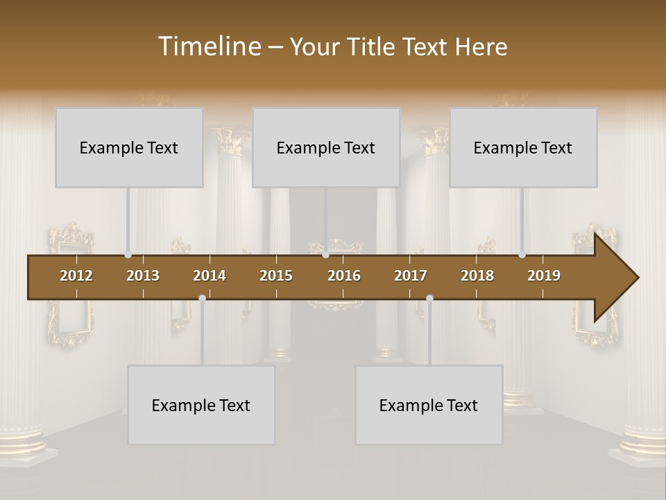 Gold Classical Photograph PowerPoint Template