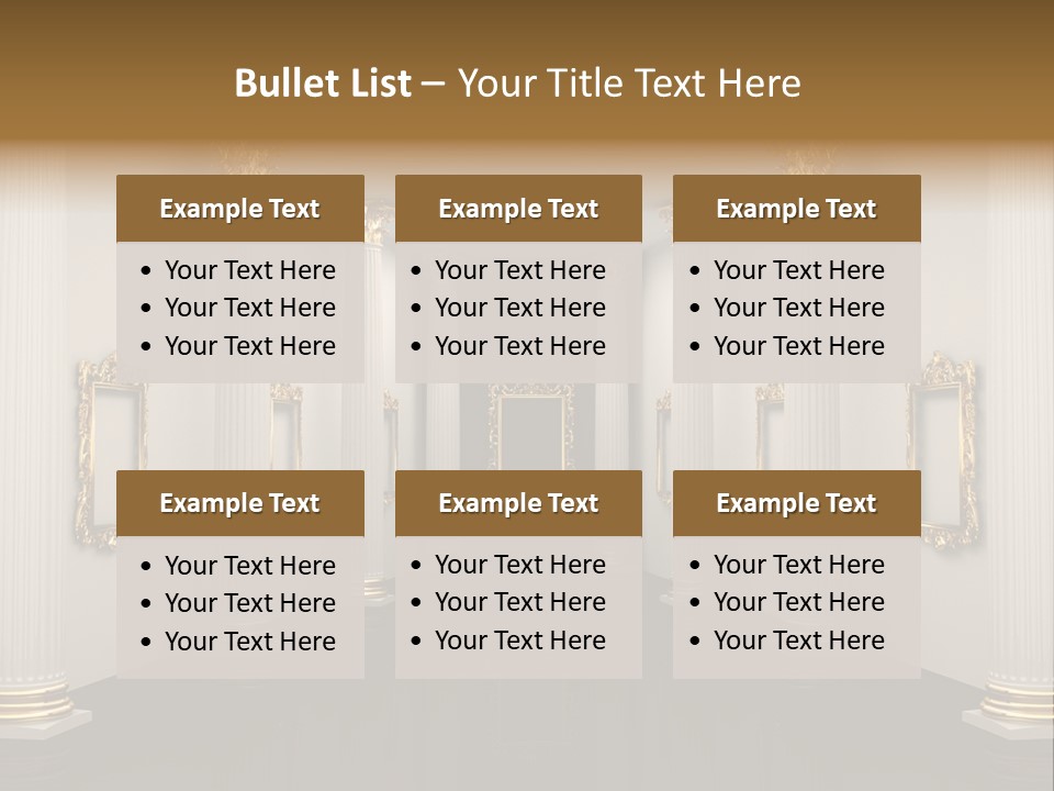 Gold Classical Photograph PowerPoint Template