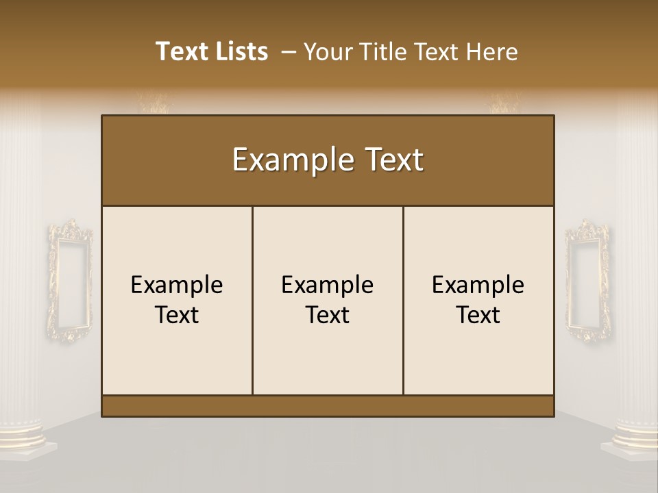 Gold Classical Photograph PowerPoint Template