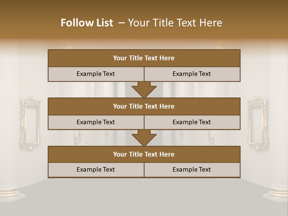 Gold Classical Photograph PowerPoint Template