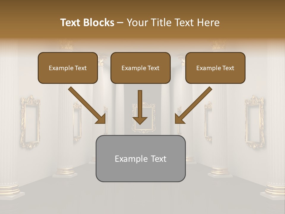 Gold Classical Photograph PowerPoint Template
