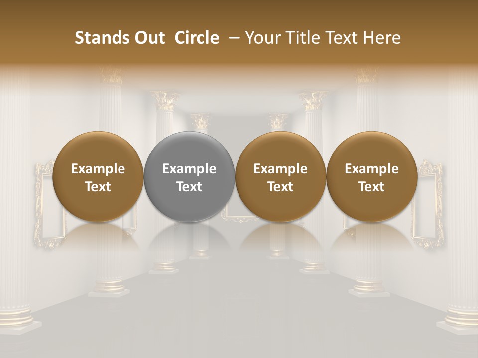 Gold Classical Photograph PowerPoint Template