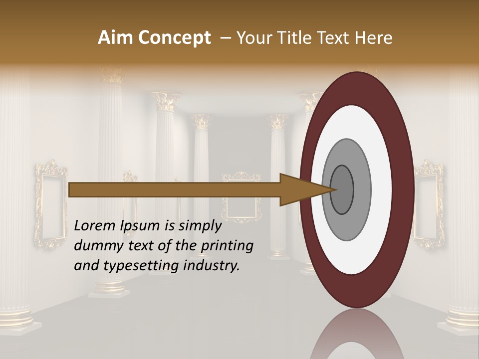 Gold Classical Photograph PowerPoint Template