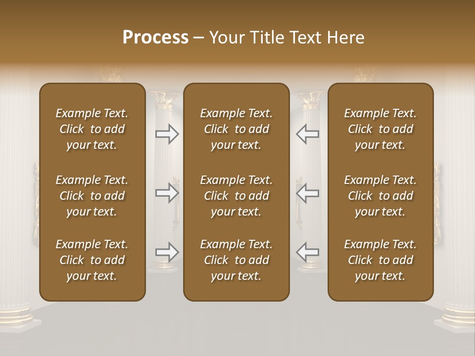 Gold Classical Photograph PowerPoint Template