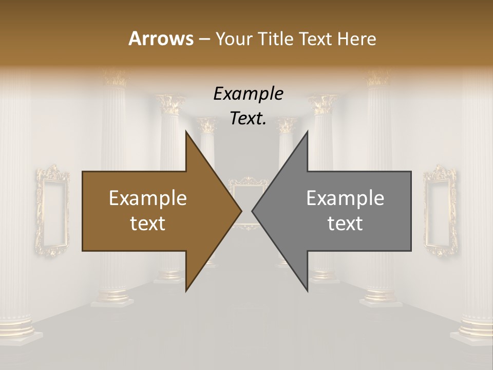Gold Classical Photograph PowerPoint Template