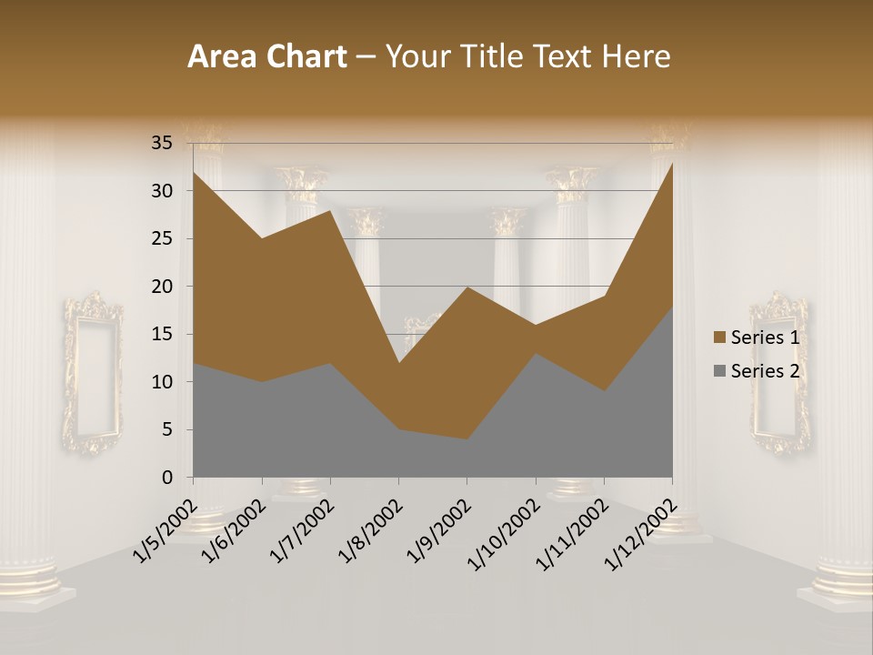 Gold Classical Photograph PowerPoint Template