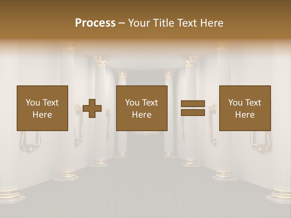 Gold Classical Photograph PowerPoint Template