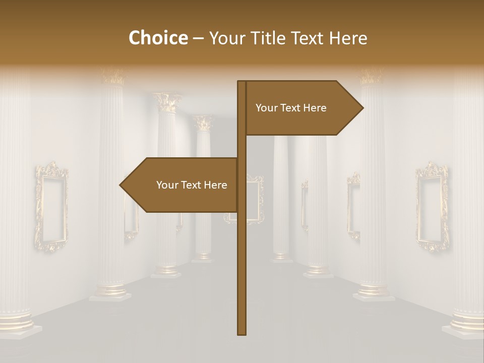 Gold Classical Photograph PowerPoint Template