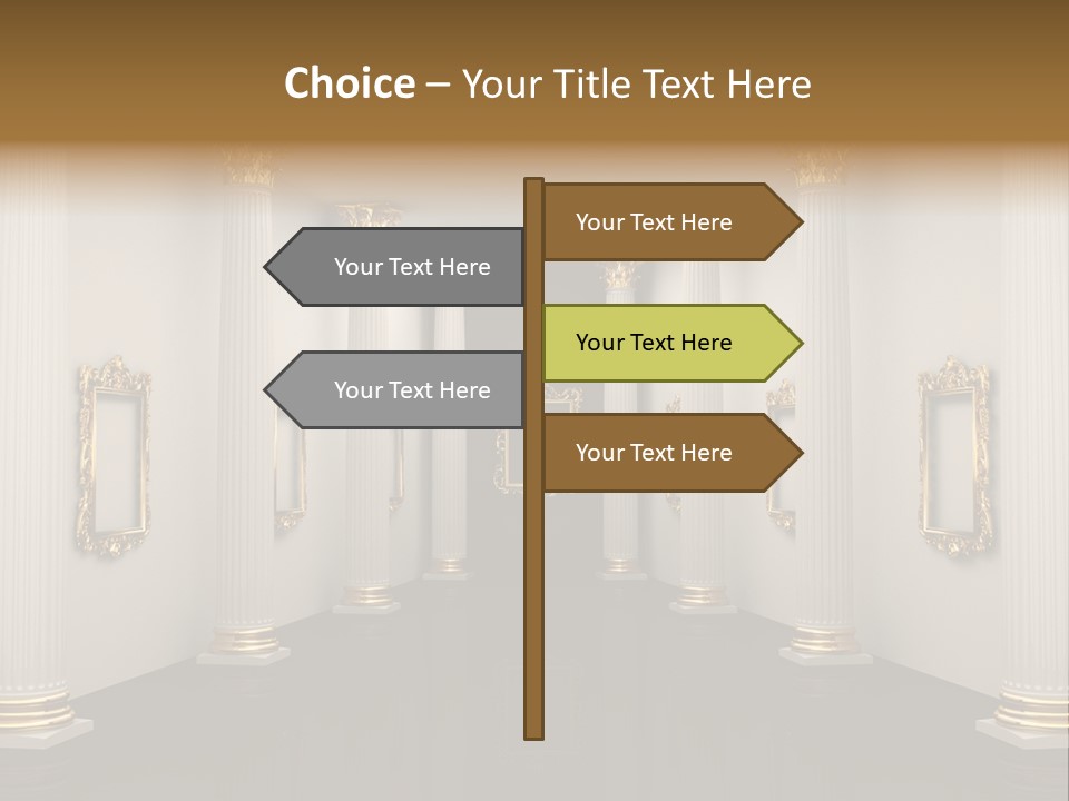 Gold Classical Photograph PowerPoint Template