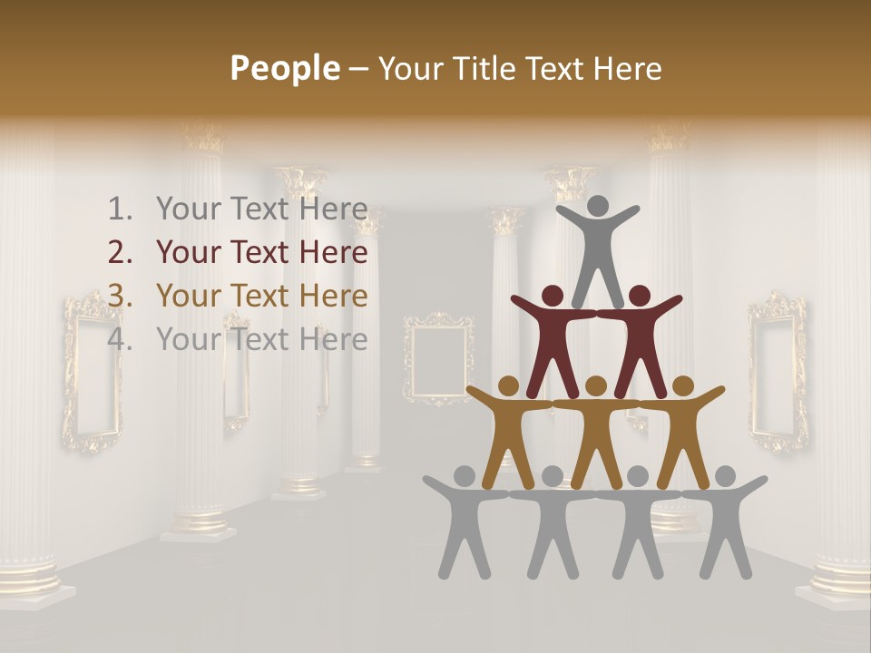 Gold Classical Photograph PowerPoint Template