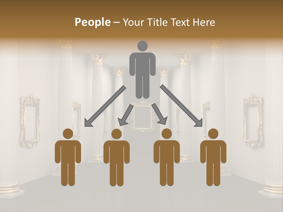 Gold Classical Photograph PowerPoint Template