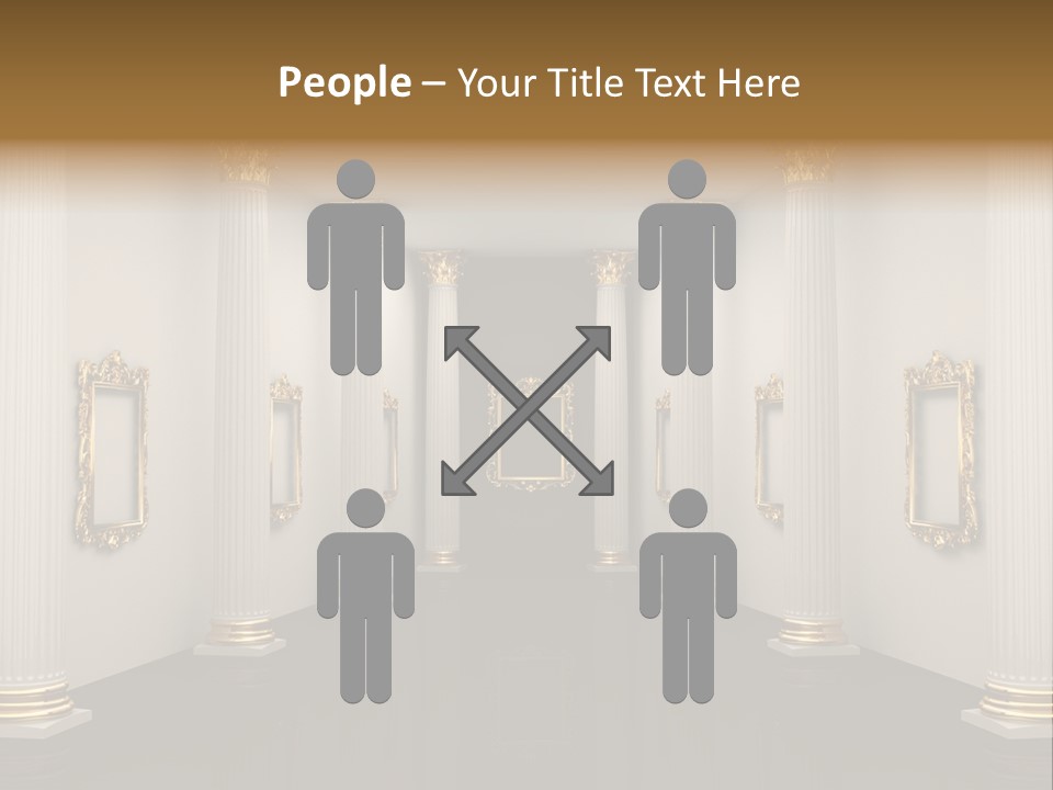 Gold Classical Photograph PowerPoint Template