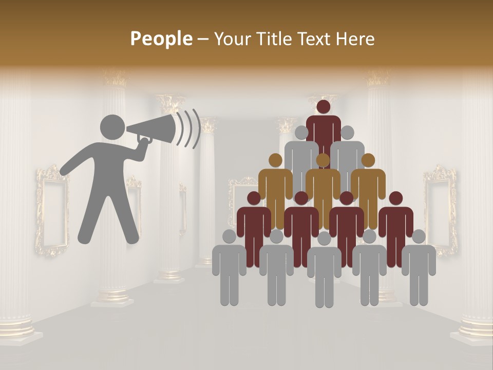 Gold Classical Photograph PowerPoint Template