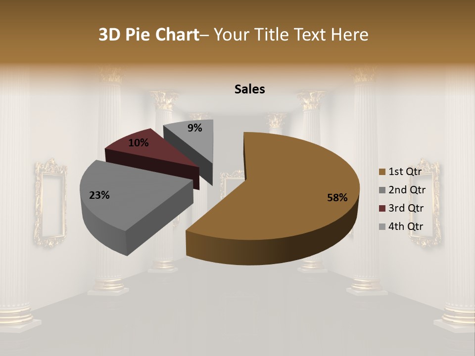 Gold Classical Photograph PowerPoint Template