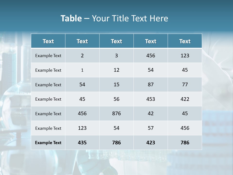 Pharmacology Analysis Occupation PowerPoint Template