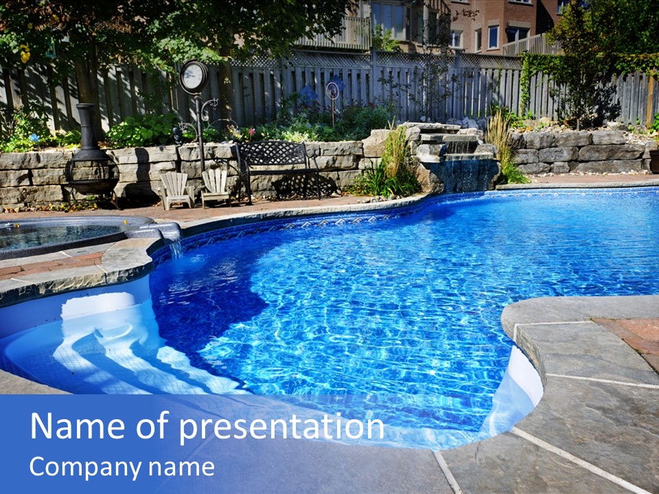 Cascade Residential Recreation PowerPoint Template