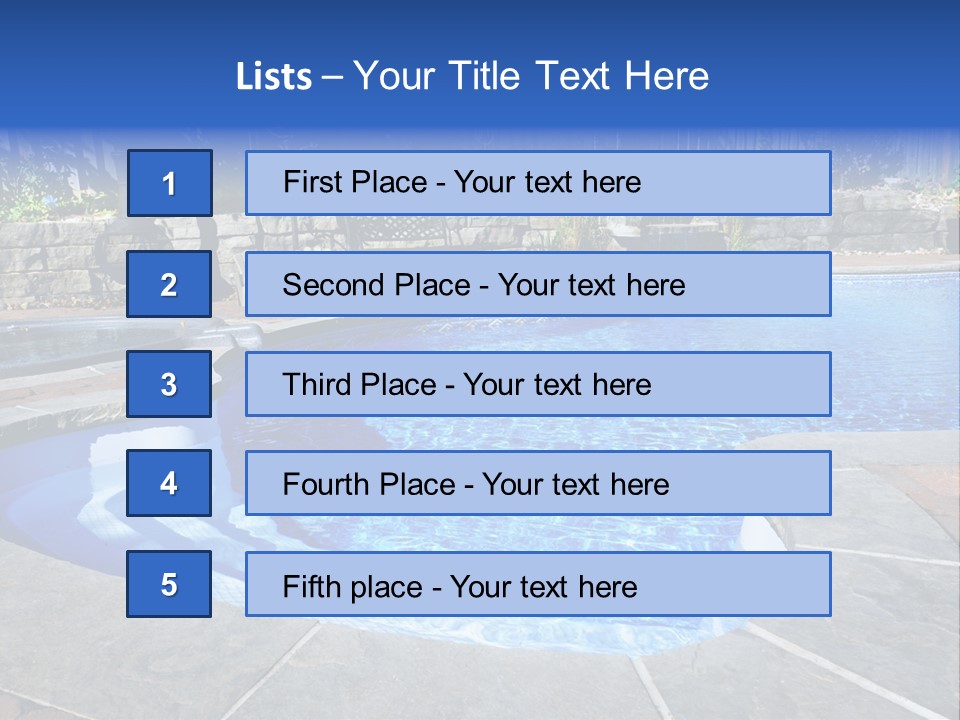 Cascade Residential Recreation PowerPoint Template