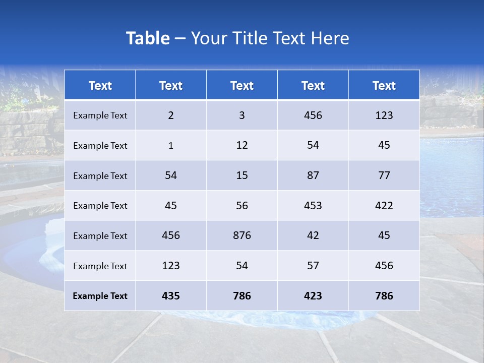 Cascade Residential Recreation PowerPoint Template
