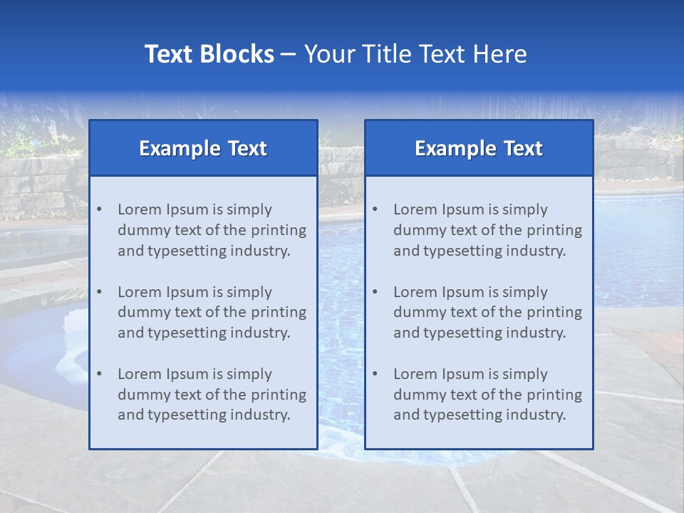 Cascade Residential Recreation PowerPoint Template