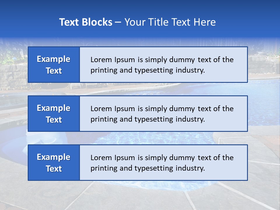 Cascade Residential Recreation PowerPoint Template