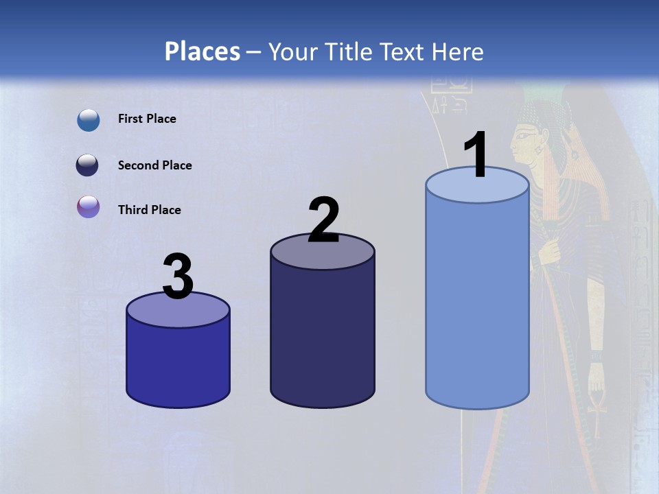 Blue Wallpaper Vintage PowerPoint Template