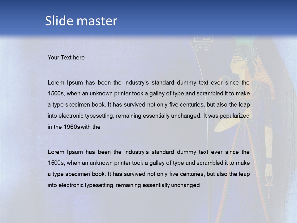 Blue Wallpaper Vintage PowerPoint Template