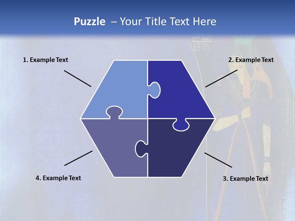 Blue Wallpaper Vintage PowerPoint Template