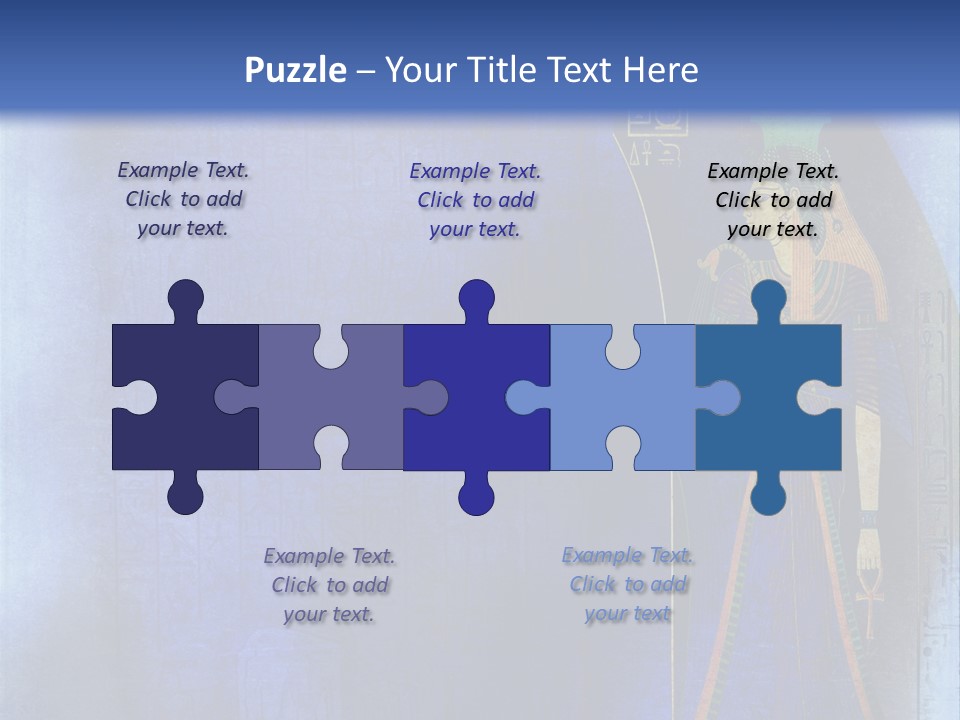 Blue Wallpaper Vintage PowerPoint Template