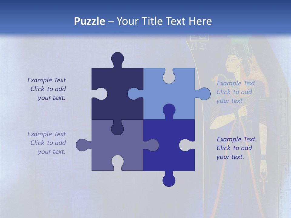 Blue Wallpaper Vintage PowerPoint Template