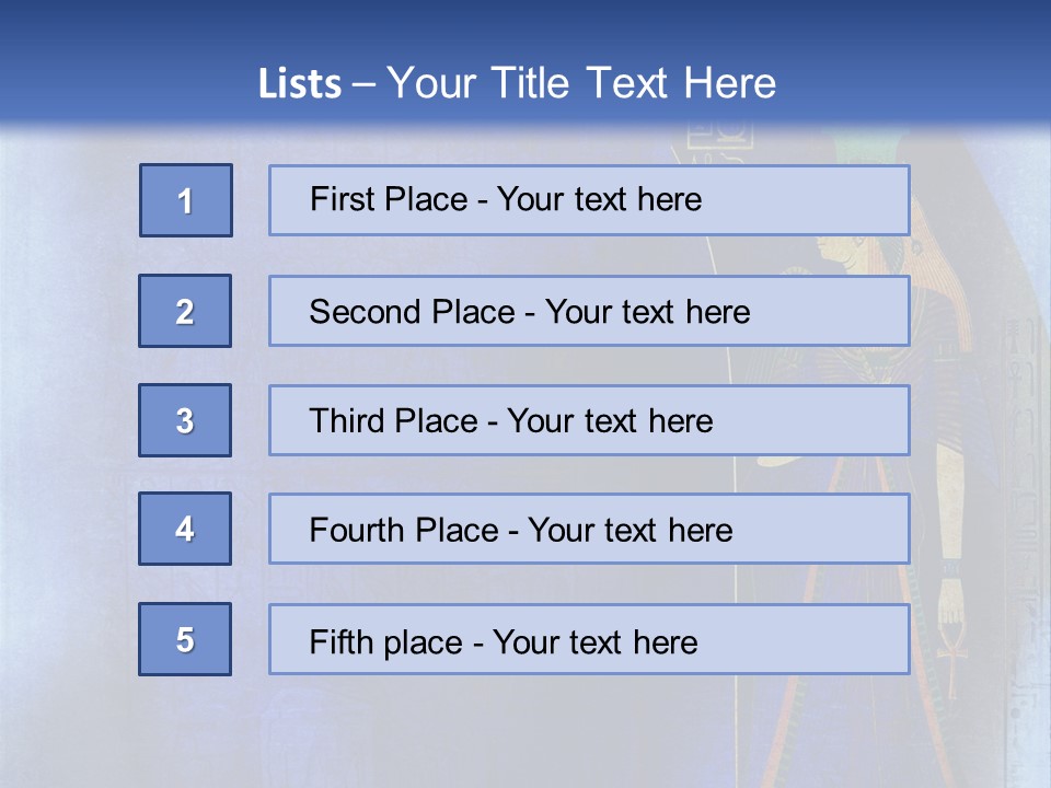 Blue Wallpaper Vintage PowerPoint Template