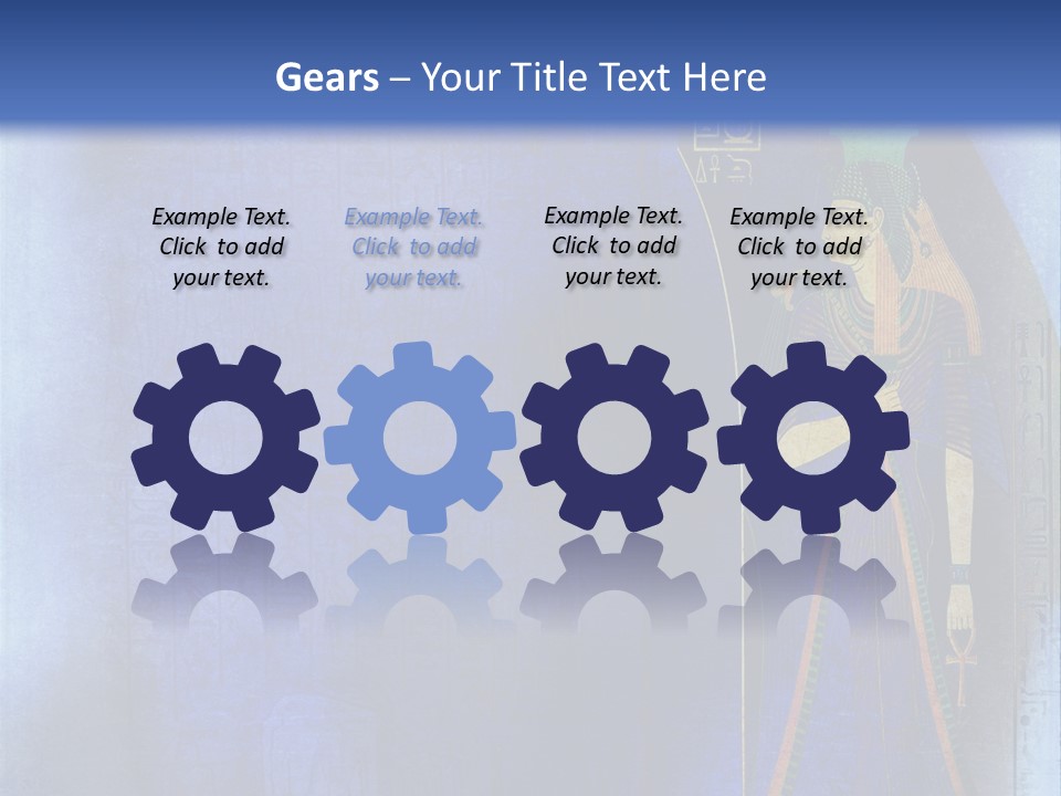 Blue Wallpaper Vintage PowerPoint Template