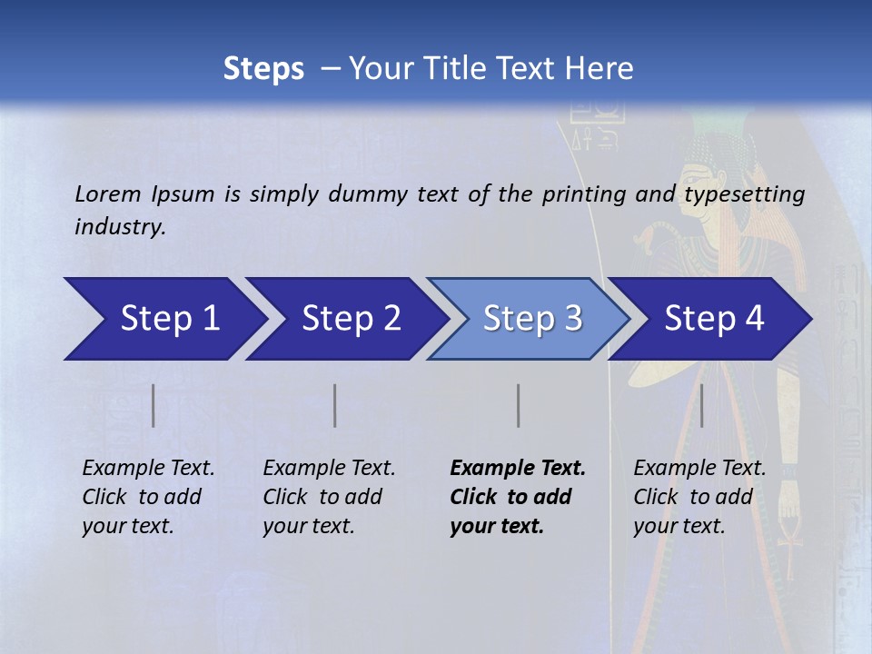 Blue Wallpaper Vintage PowerPoint Template