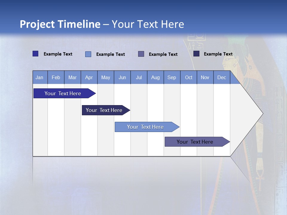 Blue Wallpaper Vintage PowerPoint Template