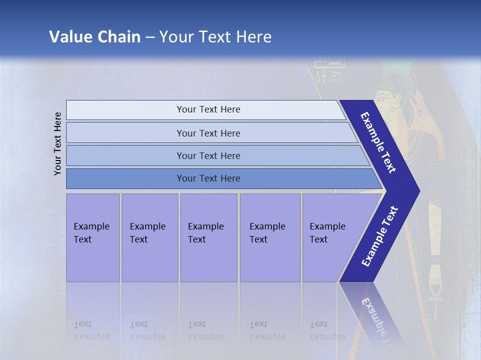 Blue Wallpaper Vintage PowerPoint Template