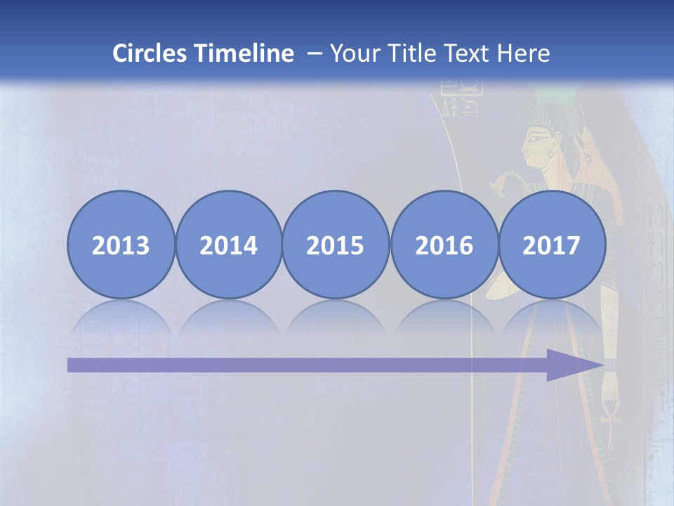 Blue Wallpaper Vintage PowerPoint Template