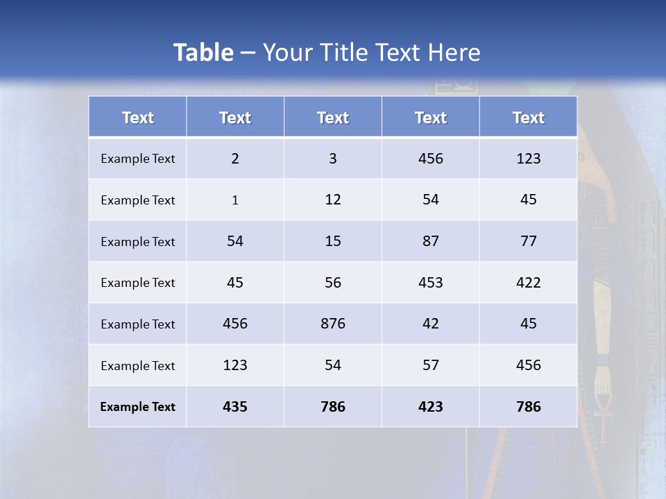 Blue Wallpaper Vintage PowerPoint Template