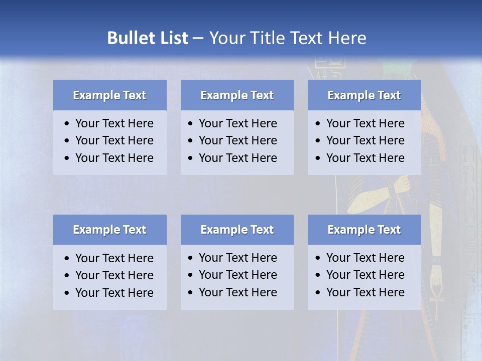 Blue Wallpaper Vintage PowerPoint Template