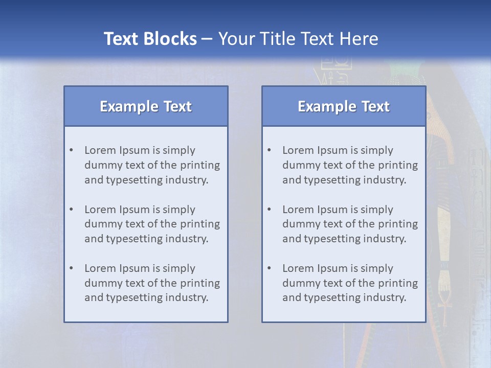 Blue Wallpaper Vintage PowerPoint Template