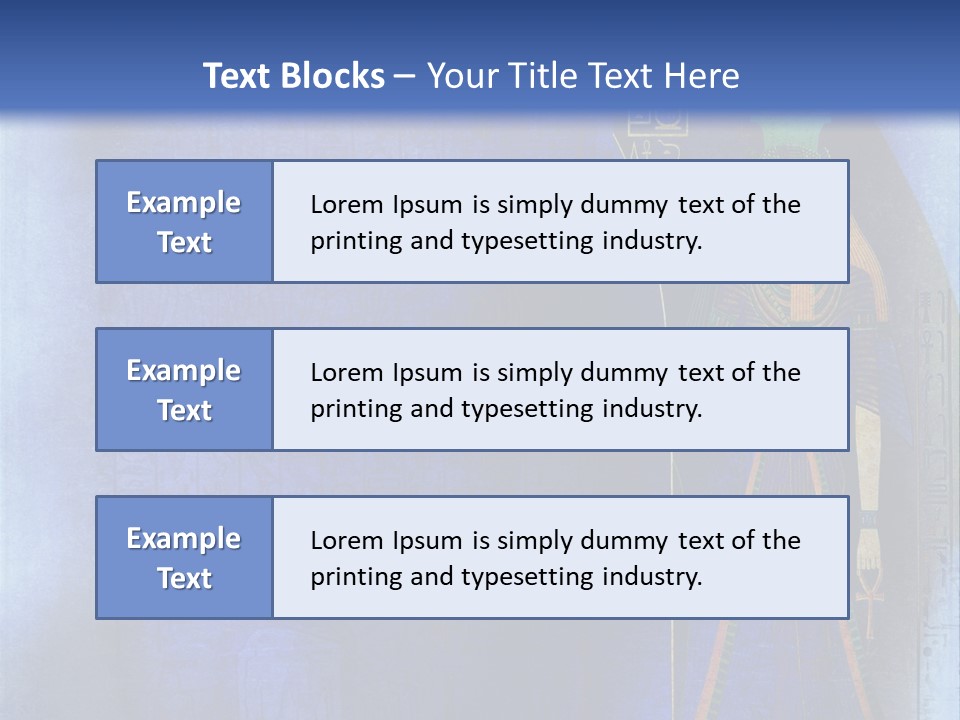 Blue Wallpaper Vintage PowerPoint Template