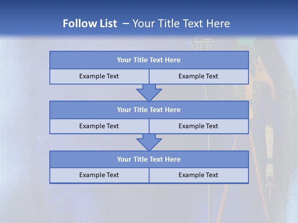 Blue Wallpaper Vintage PowerPoint Template