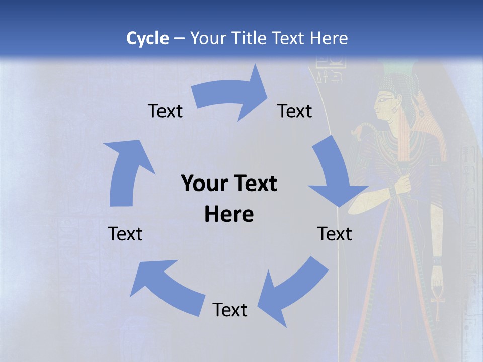 Blue Wallpaper Vintage PowerPoint Template