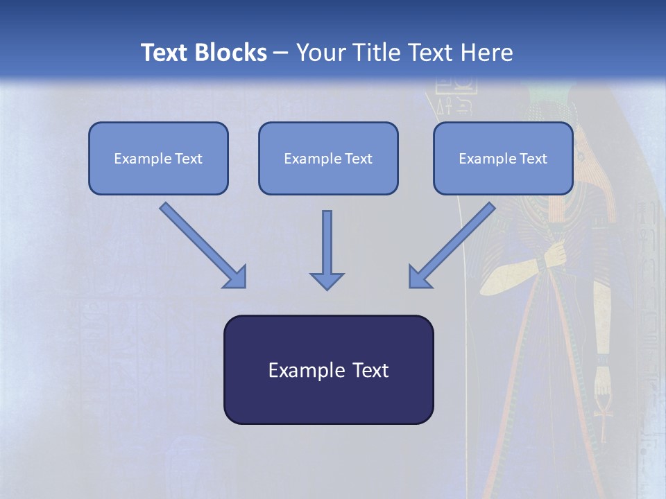 Blue Wallpaper Vintage PowerPoint Template